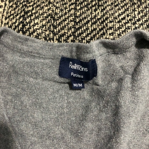 SALE 2for$15 Argyle 3/4 sleeve cropped button up cotton cardigan​ - Picture 5 of 7